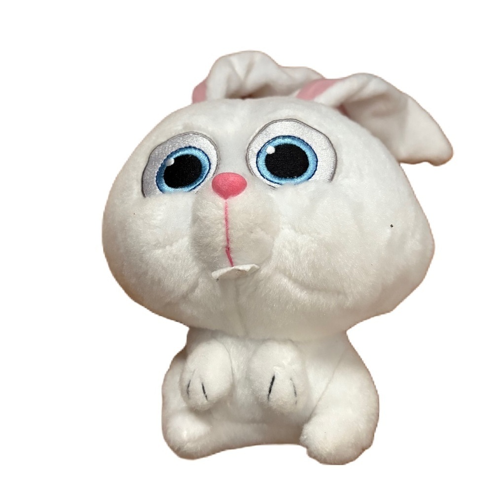 The Secret Life of Pets Snowball Bunny Rabbit Plush Bendable Ears White Stuffed